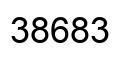 Número 38683 imagen negro