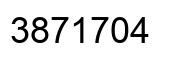 Number 3871704 black image