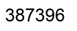 Number 387396 black image