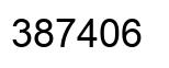 Número 387406 imagen negro