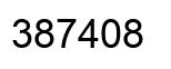Number 387408 black image