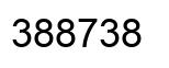 Number 388738 black image