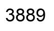 Number 3889 black image