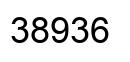 Number 38936 black image