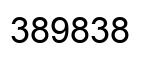 Number 389838 black image