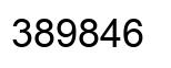 Number 389846 black image