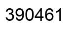 Número 390461 imagen negro