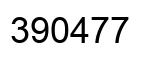 Number 390477 black image