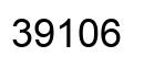 Number 39106 black image