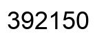 Número 392150 imagen negro