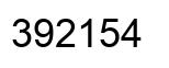 Número 392154 imagen negro