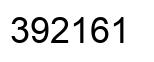 Número 392161 imagen negro