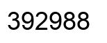 Number 392988 black image