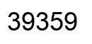 Number 39359 black image