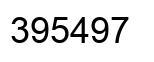 Number 395497 black image