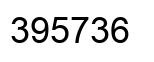 Number 395736 black image
