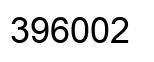 Number 396002 black image