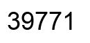 Number 39771 black image