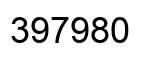 Number 397980 black image