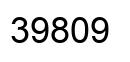 Number 39809 black image