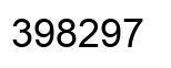 Number 398297 black image