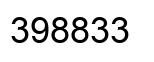 Number 398833 black image