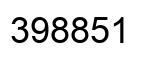 Number 398851 black image