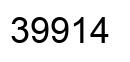 Number 39914 black image