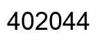 Number 402044 black image