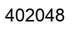 Number 402048 black image
