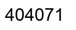 Number 404071 black image