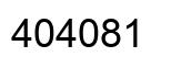 Number 404081 black image