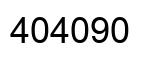 Number 404090 black image