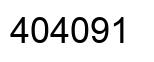 Number 404091 black image