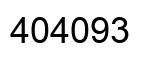 Number 404093 black image