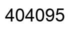 Number 404095 black image