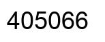 Number 405066 black image