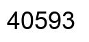 Number 40593 black image