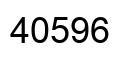 Number 40596 black image
