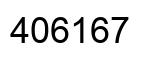 Number 406167 black image