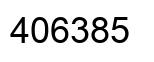 Number 406385 black image