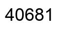 Number 40681 black image