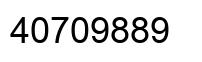 Number 40709889 black image
