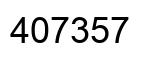 Number 407357 black image