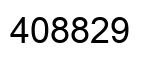 Number 408829 black image