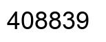 Number 408839 black image