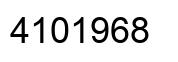 Number 4101968 black image