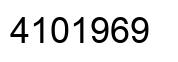Number 4101969 black image