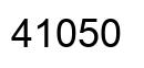 Número 41050 imagen negro