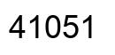 Number 41051 black image